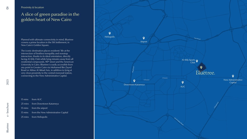 Bluetree New Cairo from Sky AD Developments