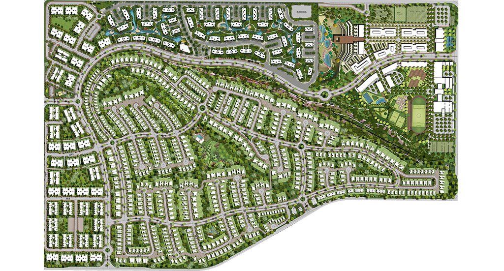 Palm hills New Cairo-Villas master plan