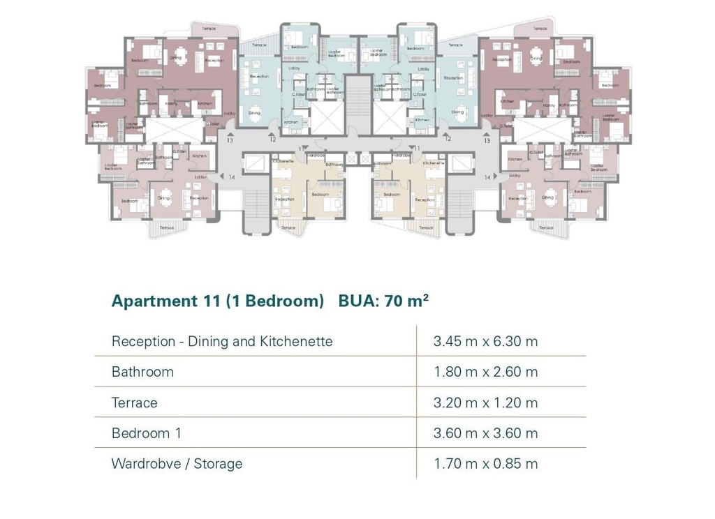 Cleo Water Residences Palm Hills New Cairo floor plan