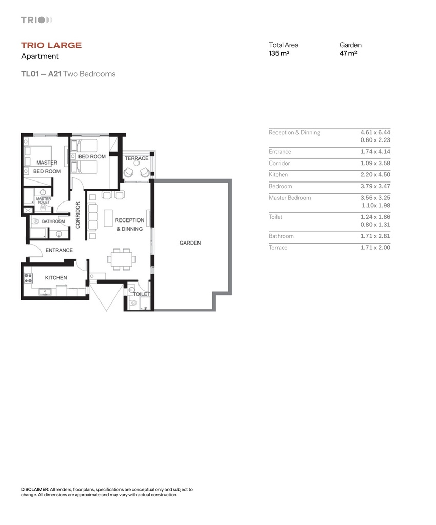 Trio -New Cairo by M Squared - floorplan