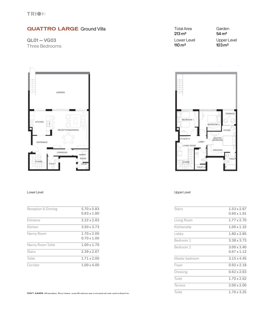 Trio -New Cairo by M Squared floorplan