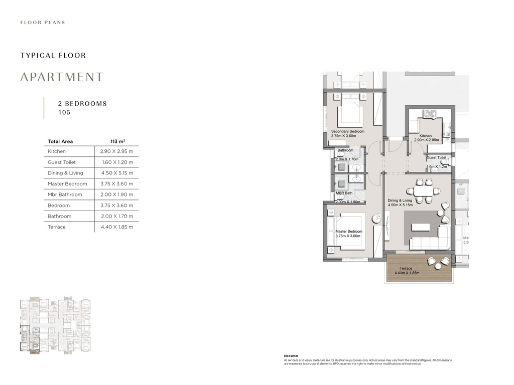 Grand Park Residence New Cairo by Hyde Park floorplan